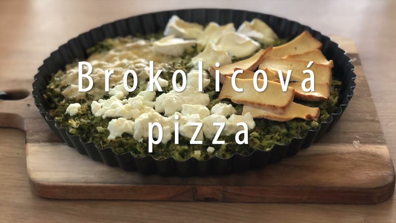 Brokolicová pizza - recept - Antónia Mačingová