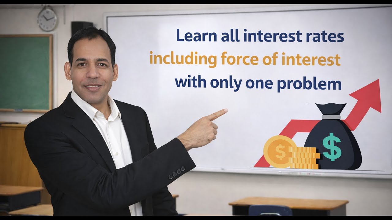 Force of Interest and Pth Payable Interest Rates Explained Clearly. Continuous Compounding