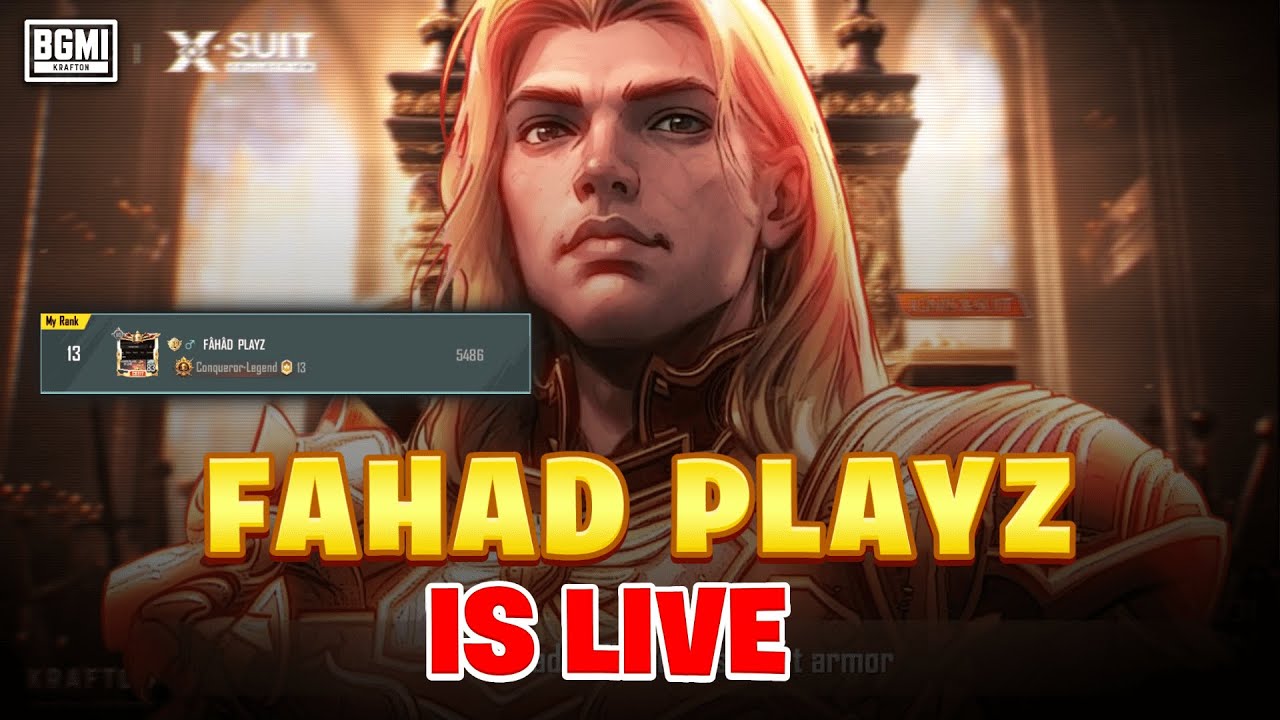 Rush Games In Conqueror Lobbies | BGMI….@fahadislive26