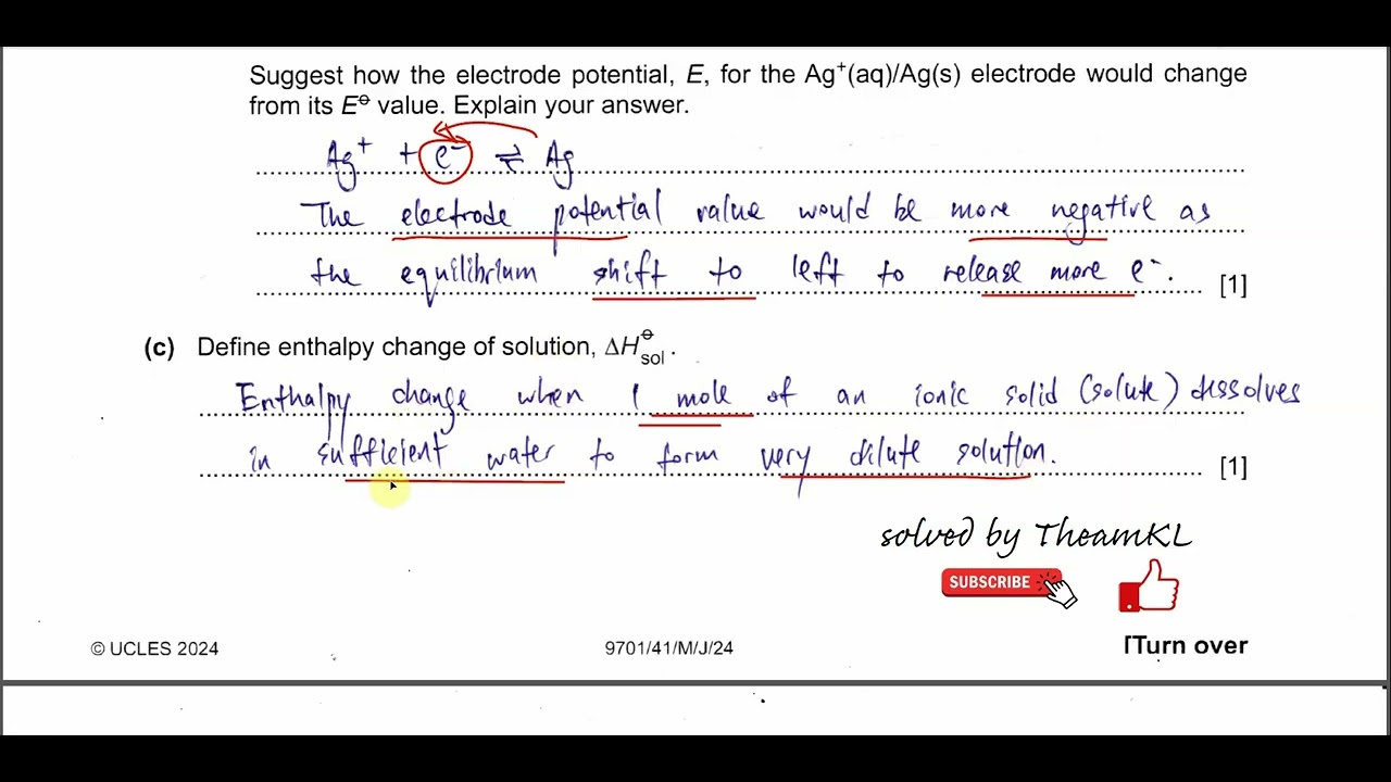 9701/41/M/J/24/Q4 Cambridge International A Level Chemistry 9701 May/June 2024 Paper 41 Q4