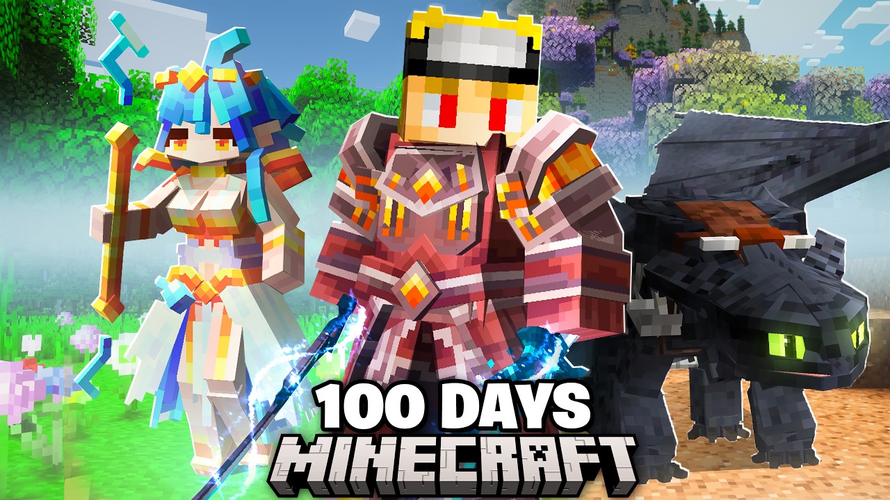I Survived 100 Days in SOULS-LIKE Minecraft!