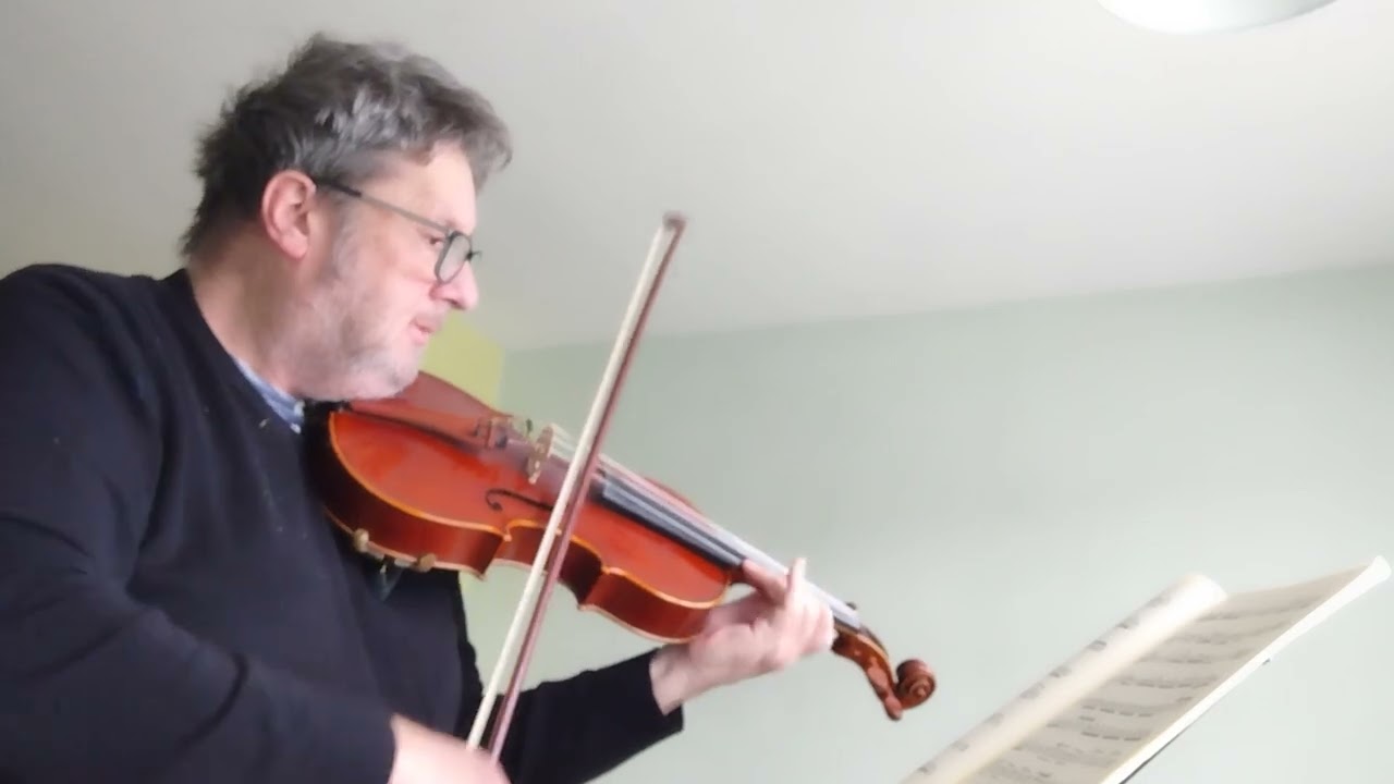 Gigue from cello suite no 3 for Viola, J S Bach.