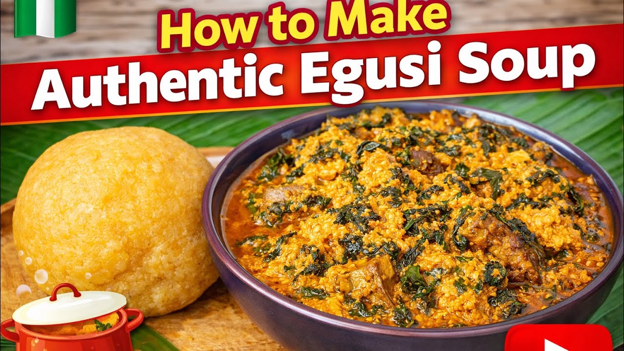 Authentic Egusi Soup Recipe | Nigerian Home-Style Cooking