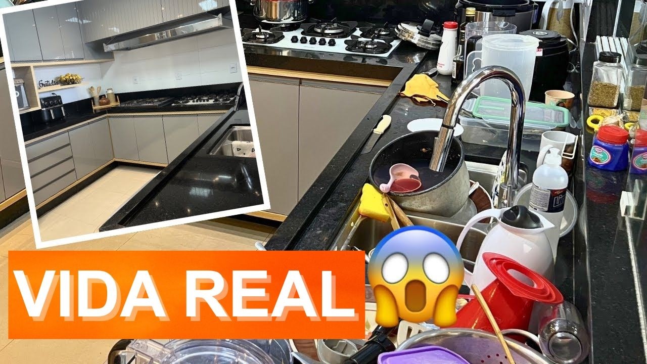 Organizando e limpando minha cozinha | Rotina real / Antes e Depois 