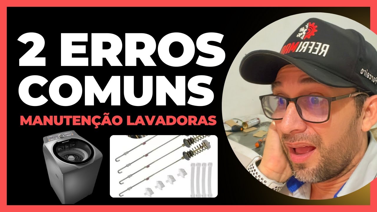 2 erros comuns manutenção máquinas de lavar roupas 