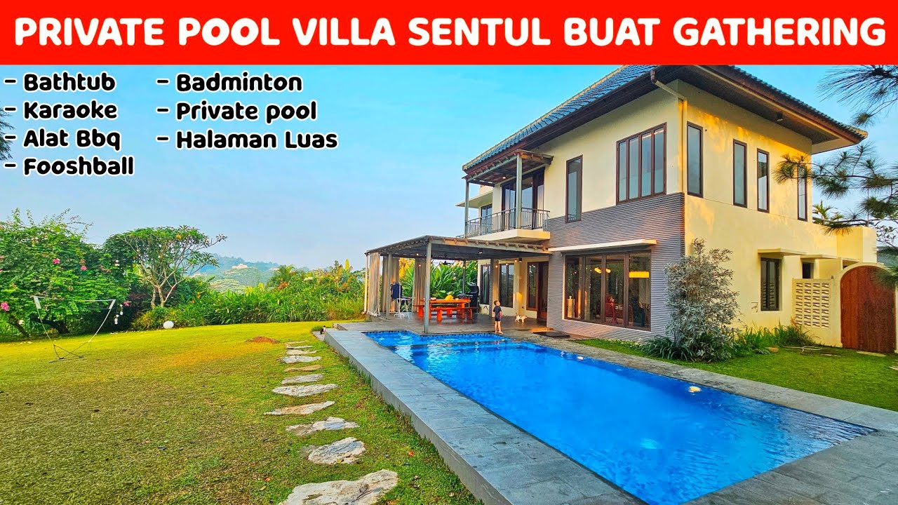VILLA SENTUL 1 JAM DARI JAKARTA🤩 VILLA DJIWA SENTUL BOGOR #villabogor #villasentul #villapuncakbogor