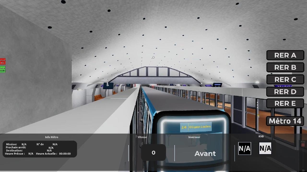 Trajet avec un MP14 metro ligne 14 [ Projet RER ]