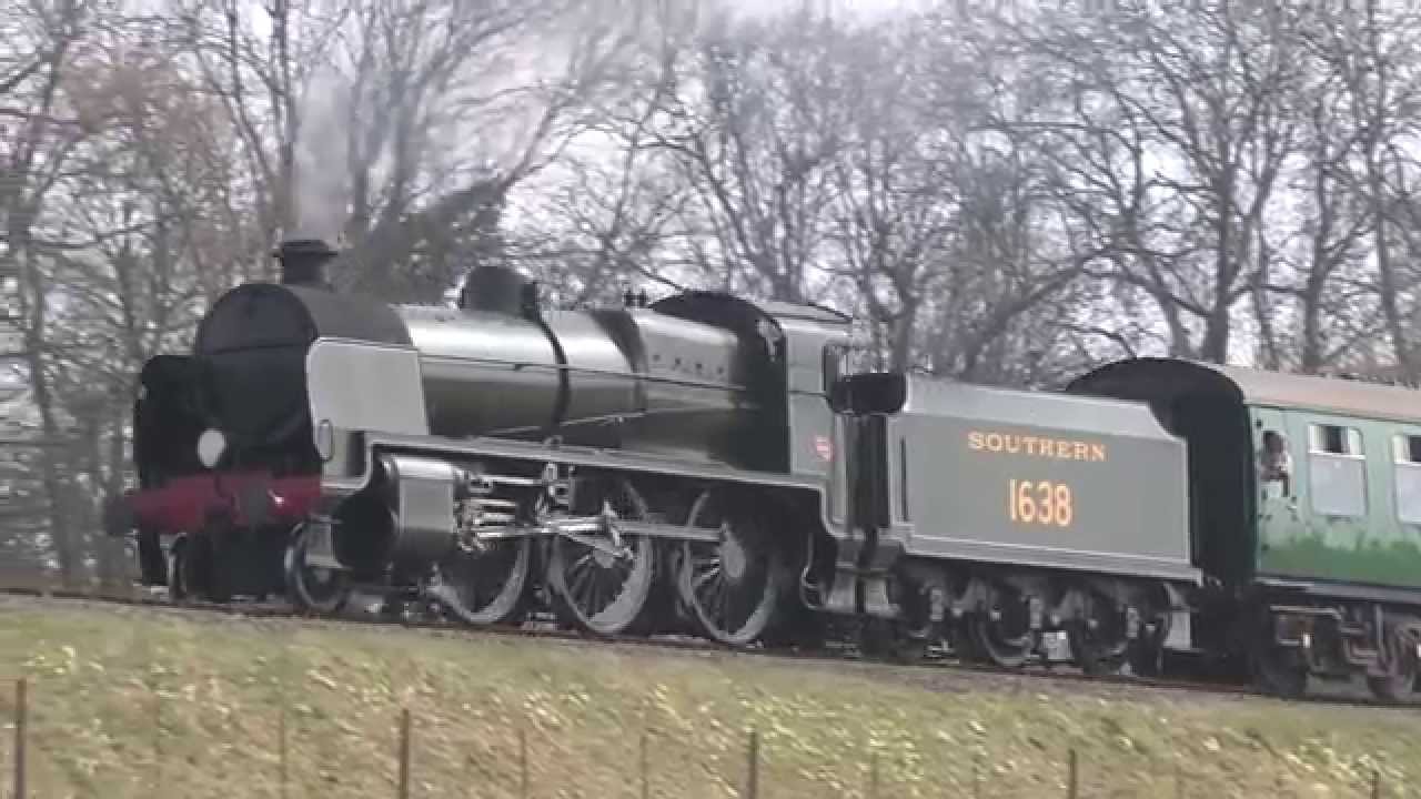 Maunsell U class  steam locomotive No. 1638 Bluebell Railway