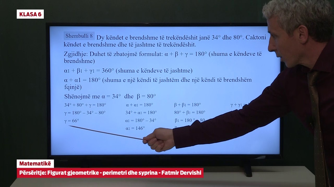 e Mesimi Klasa 6 - 6203 Matematikë - Përsëritje - Figurat gjeometrike Perimetri dhe syprina