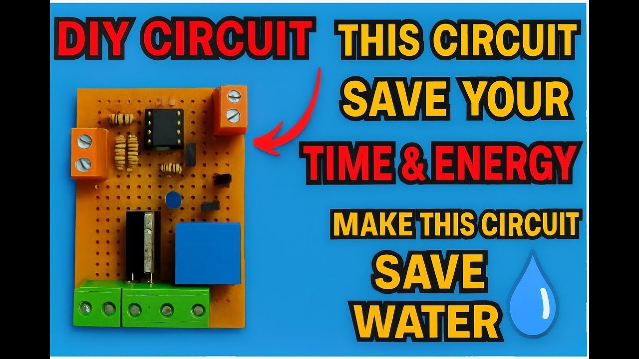 How to make Water Pump Automatic Switch ON-OFF Circuit | Water Level Controller with 555