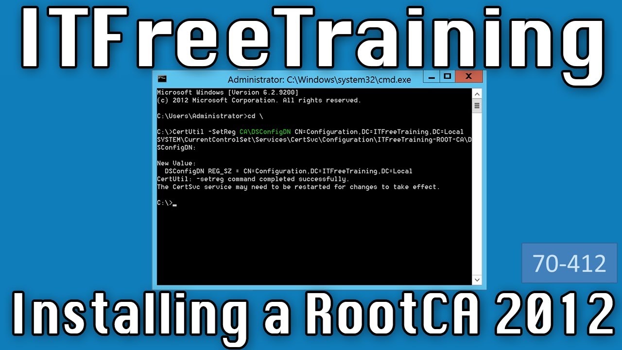 Installing a Root CA on Windows Server 2012