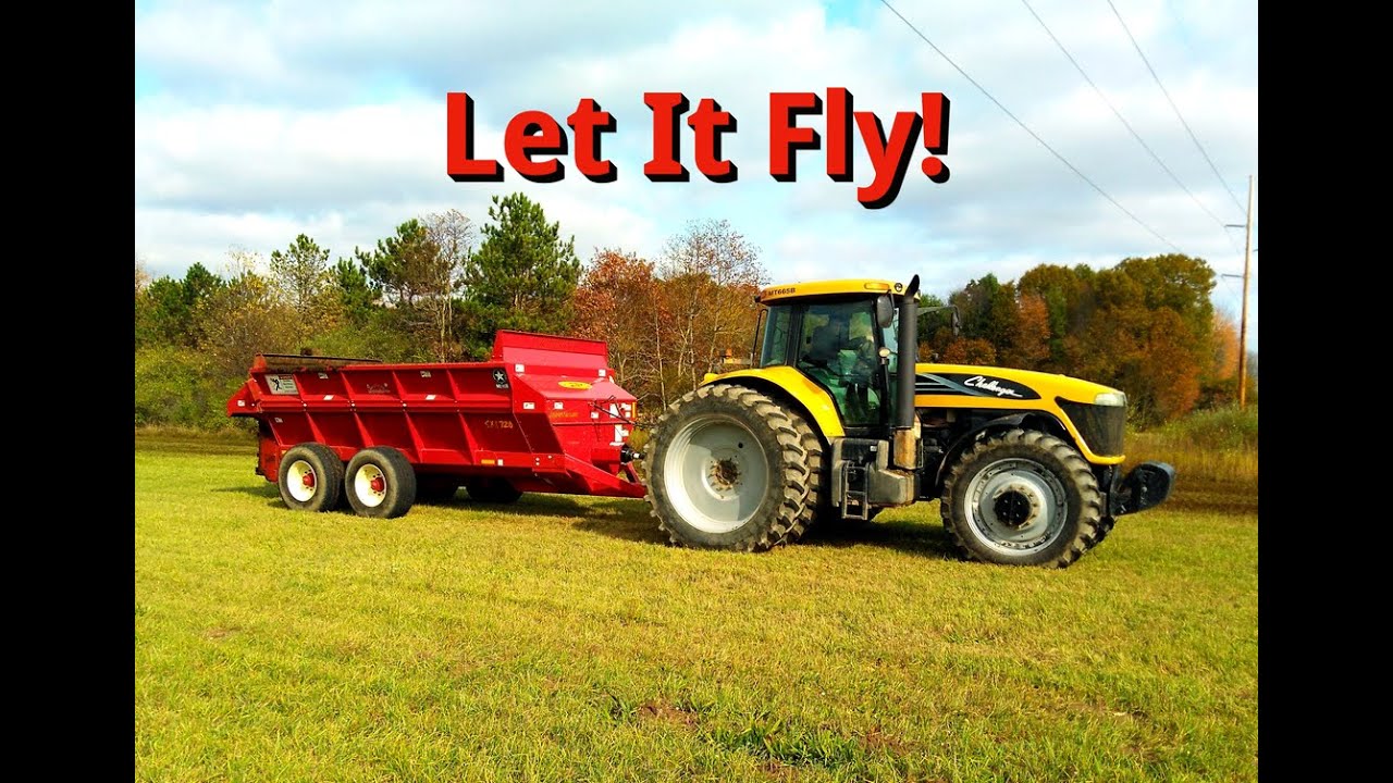 First Time Using The New Manure Spreader - Meyer SXI720
