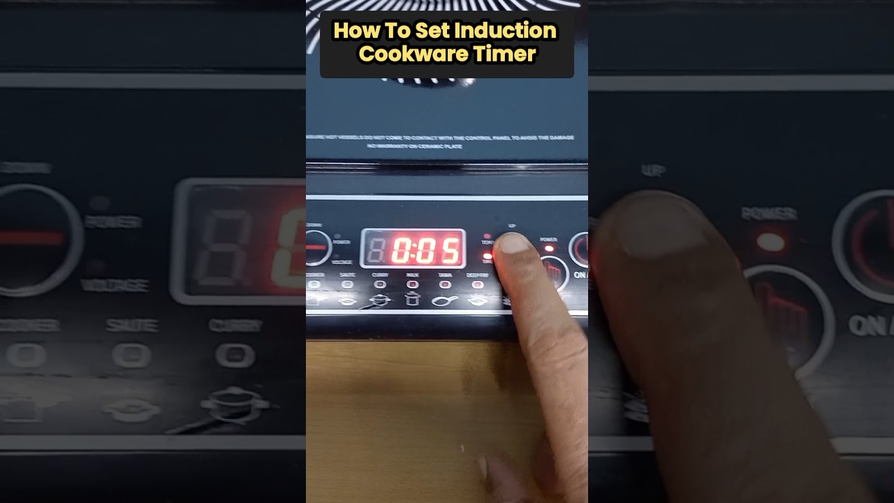 How to set a timer in induction cookware | Pigeon Induction Cooktop