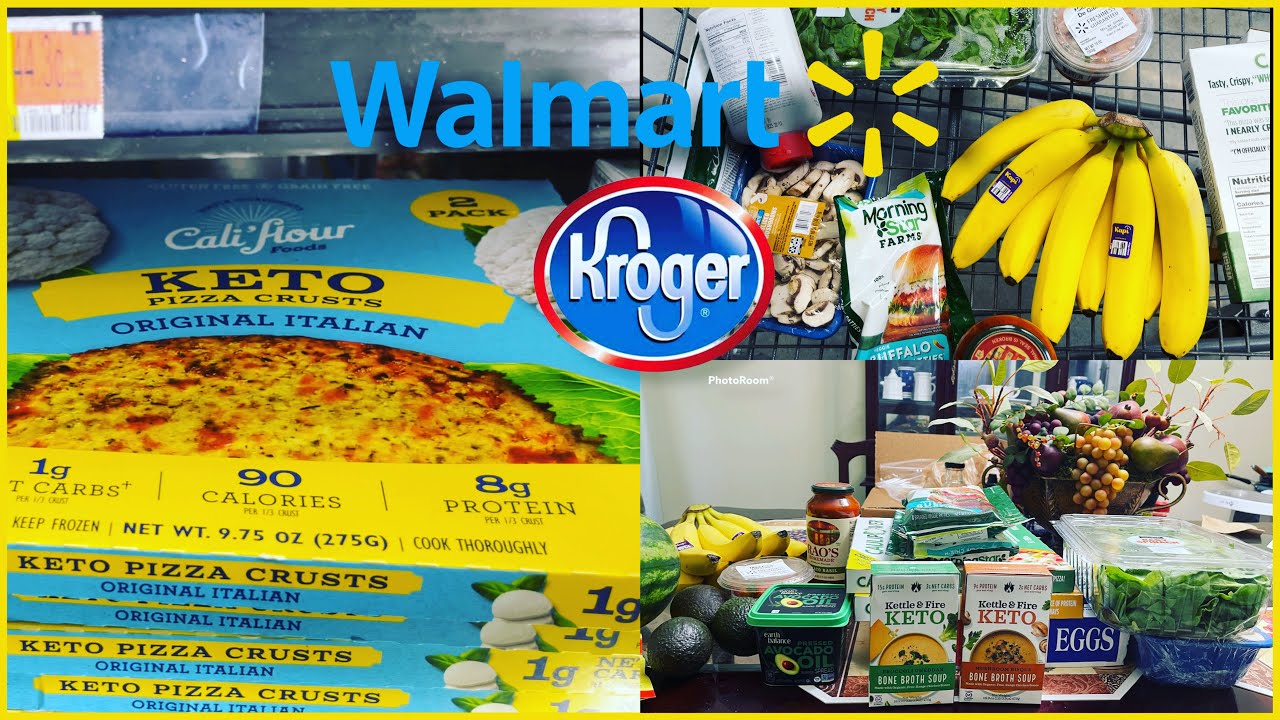 Walmart Keto Kroger Grocery Haul | Low Carb Meals For Weight Loss