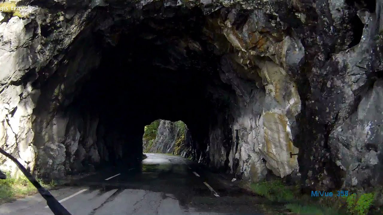 Norway Nature - Driving The Old Akra Fjord Road Norway