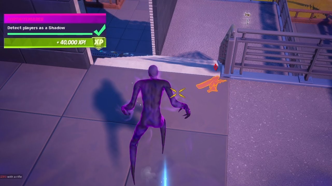 Detect (10) Players as a Shadow! How to Detect Players as a shadow | Fortnitemares 2020 Challenges