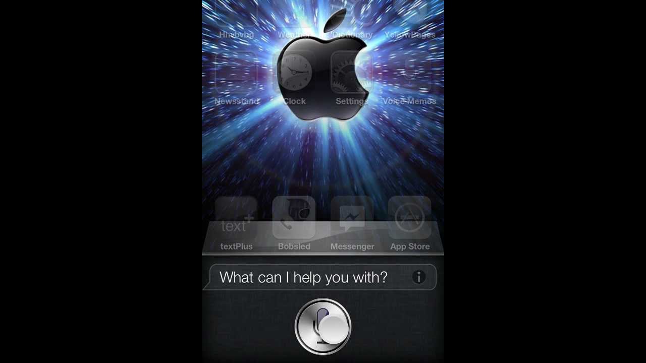 Demonstration of Siri on an iPod touch 4g 8gb HD