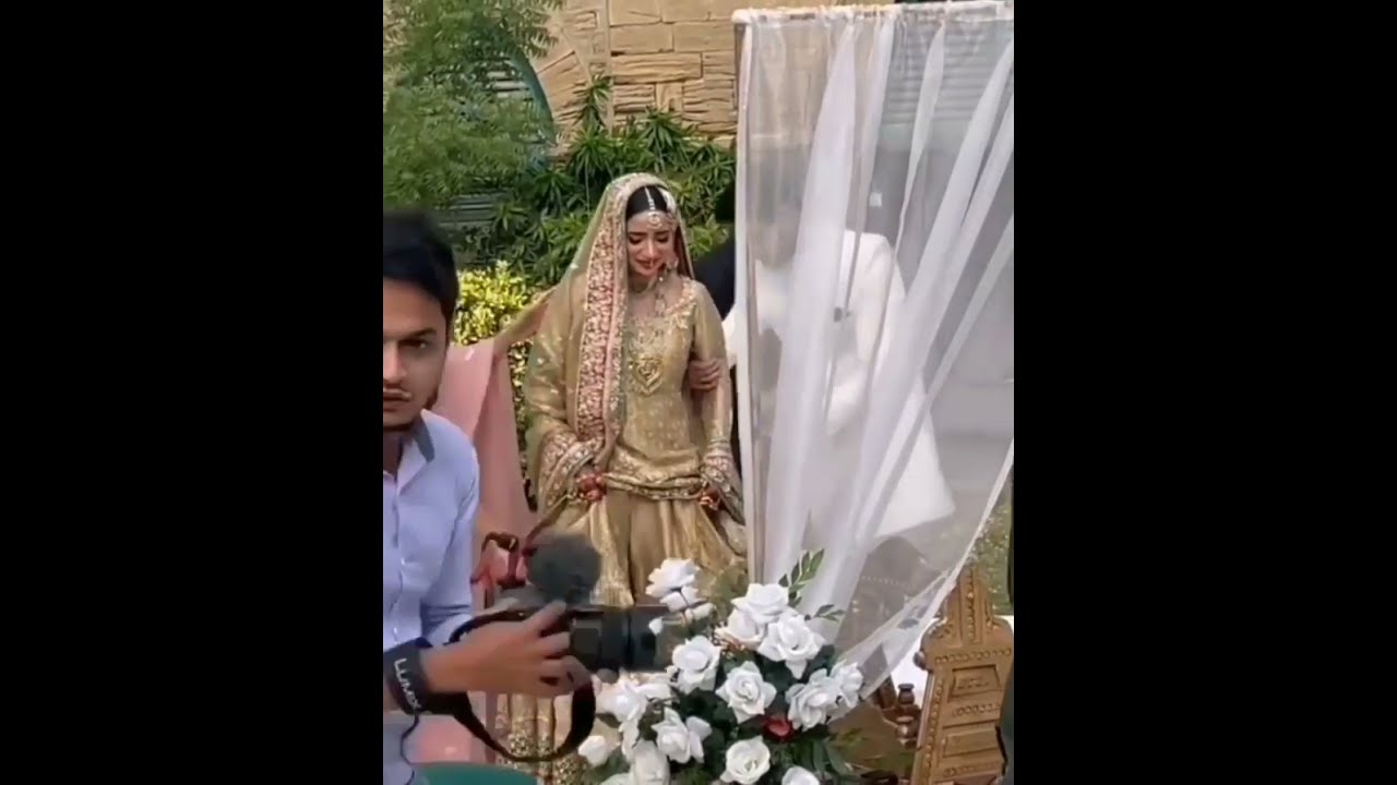 SaboorAly and Ali Ansari ki Nikah ki full video.