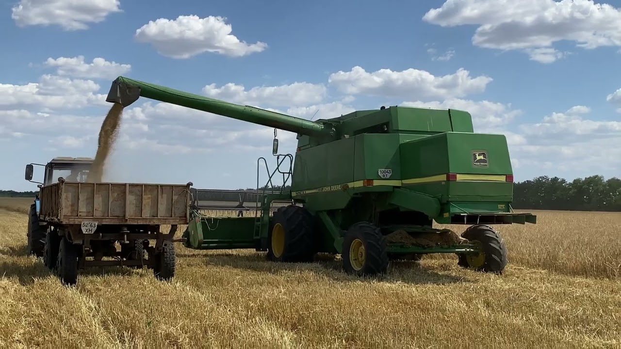 Уборка ячменя 2024  John Deere 9500