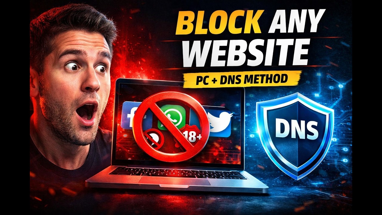 How to Block Facebook, WhatsApp & Any Website on PC Or Network (2026) — No Router & Firewall Needed