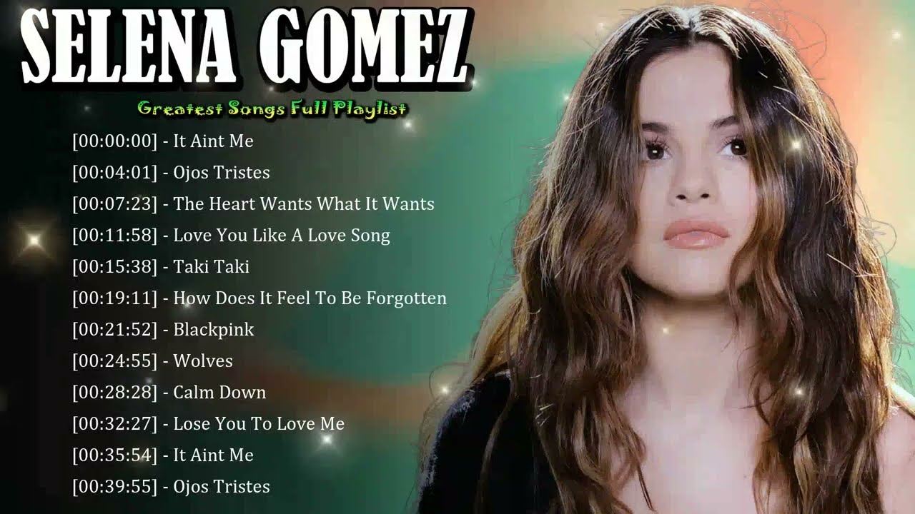 🌸 Selena Gomez – Emotional pop moments delivered with softness and sincerity 🎧