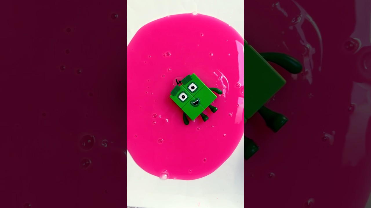 ASMR #numberblocks Falling Into Slime! #asmr #slime #oddlysatisfying #satisfying