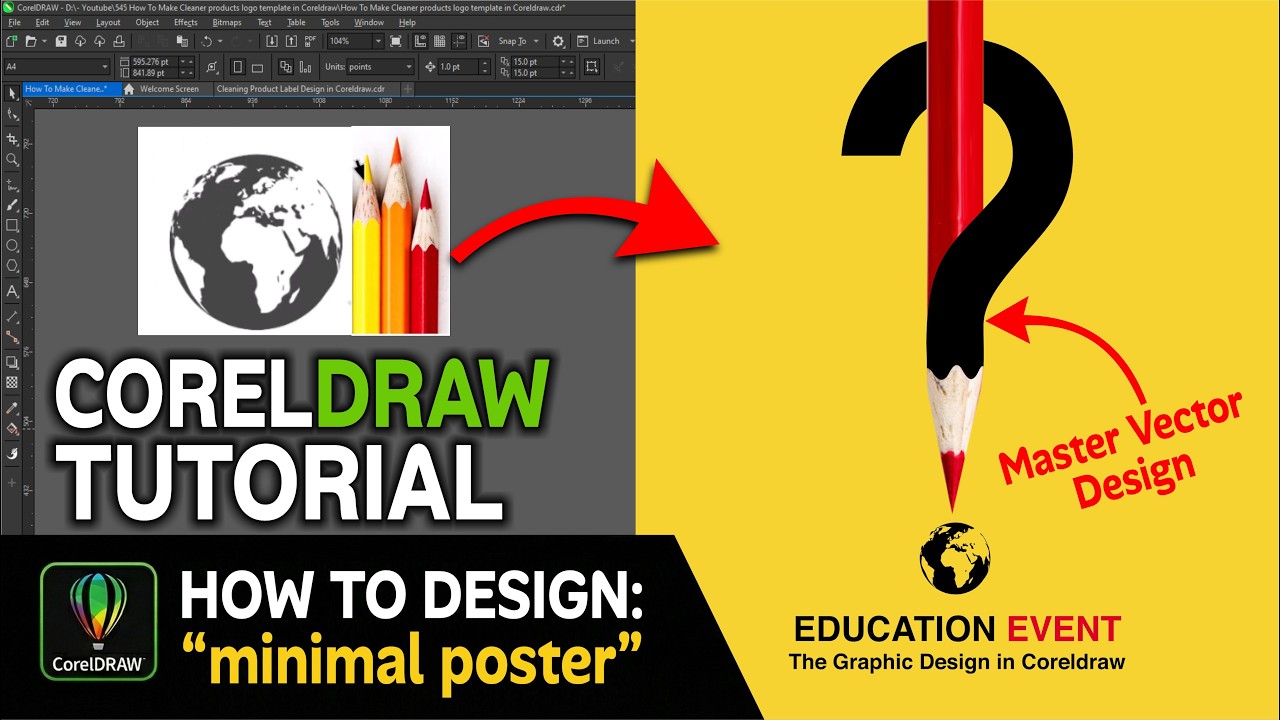 Turn Curiosity into Art! Creative Poster Design in CorelDRAW