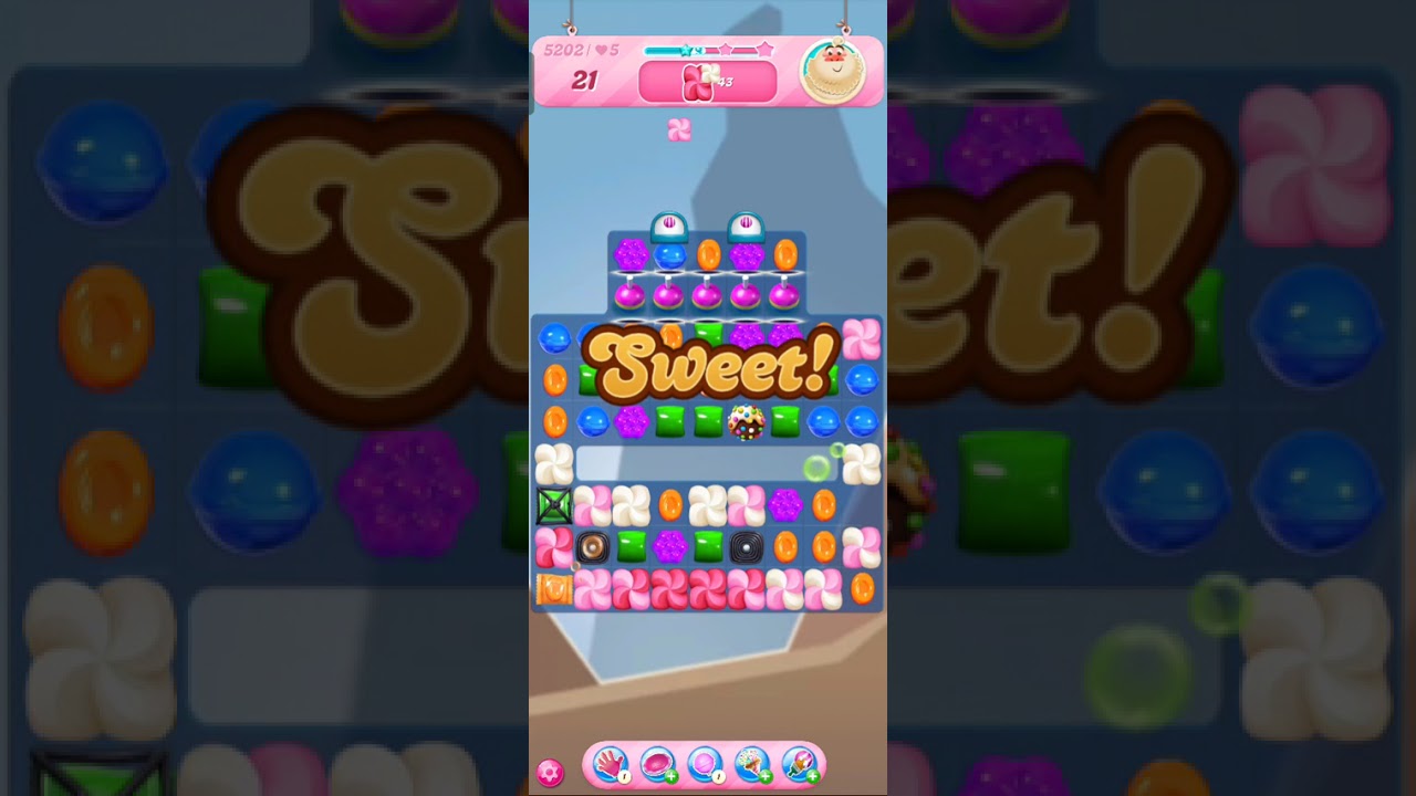 Candy cursh saga level 5196-5210🎉🍭🍫🍬