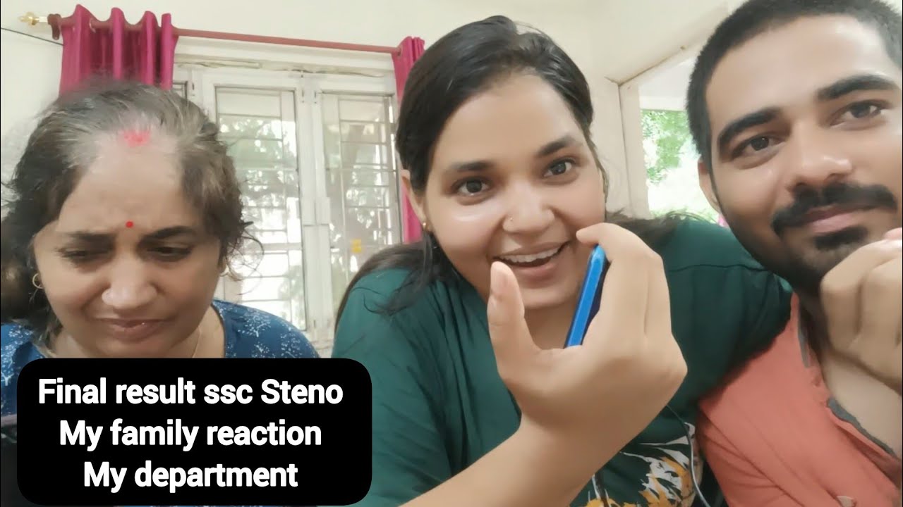 My family reaction SSC STENO 2024 final result