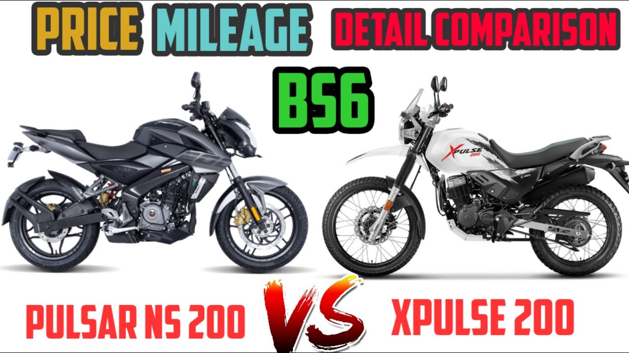 HERO XPULSE 200 BS6 VS BAJAJ PULSAR NS200 | DETAIL COMPARISON | MILEAGE | TOP SPEED | PRICE