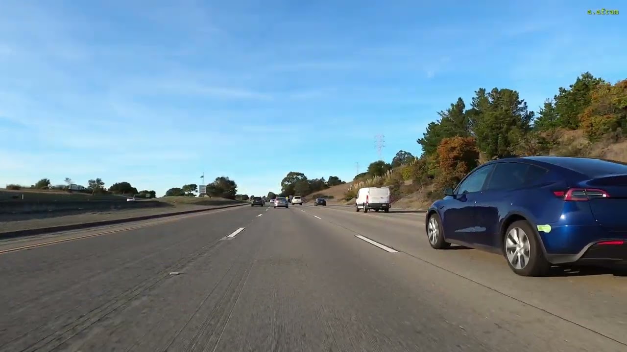 Driving from Redwood City to San Francisco Airport Rental Car Location California Bay Area USA