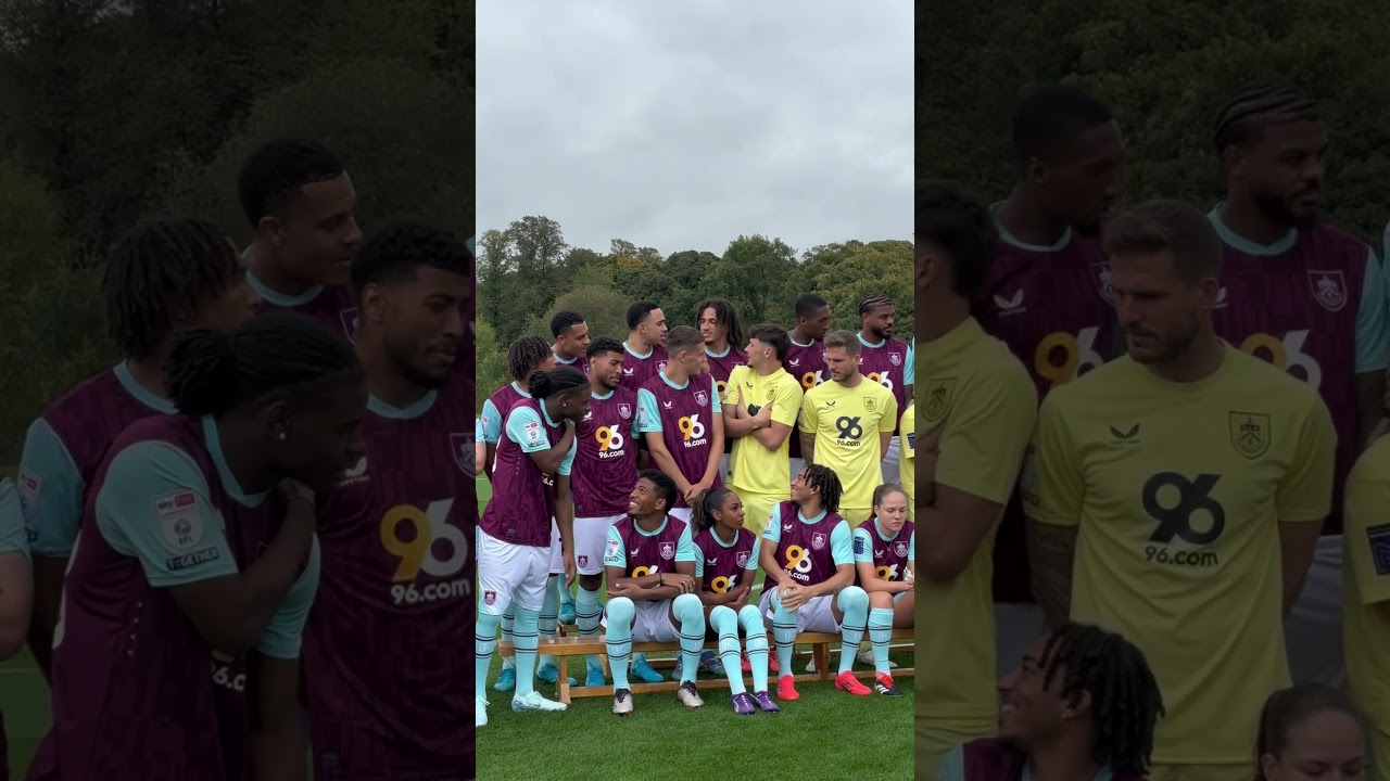 Team photo antics 🤣👀 #burnleyfootballclub #football #shorts