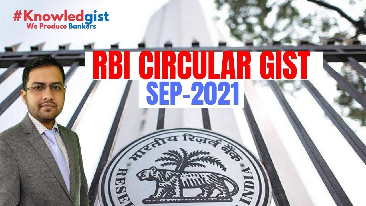 RBI Circular Gist | September 2021