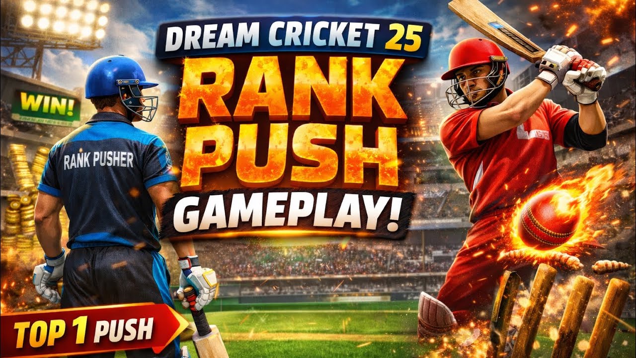 Dream cricket 25 🔥 Rankpush gameplay 😈