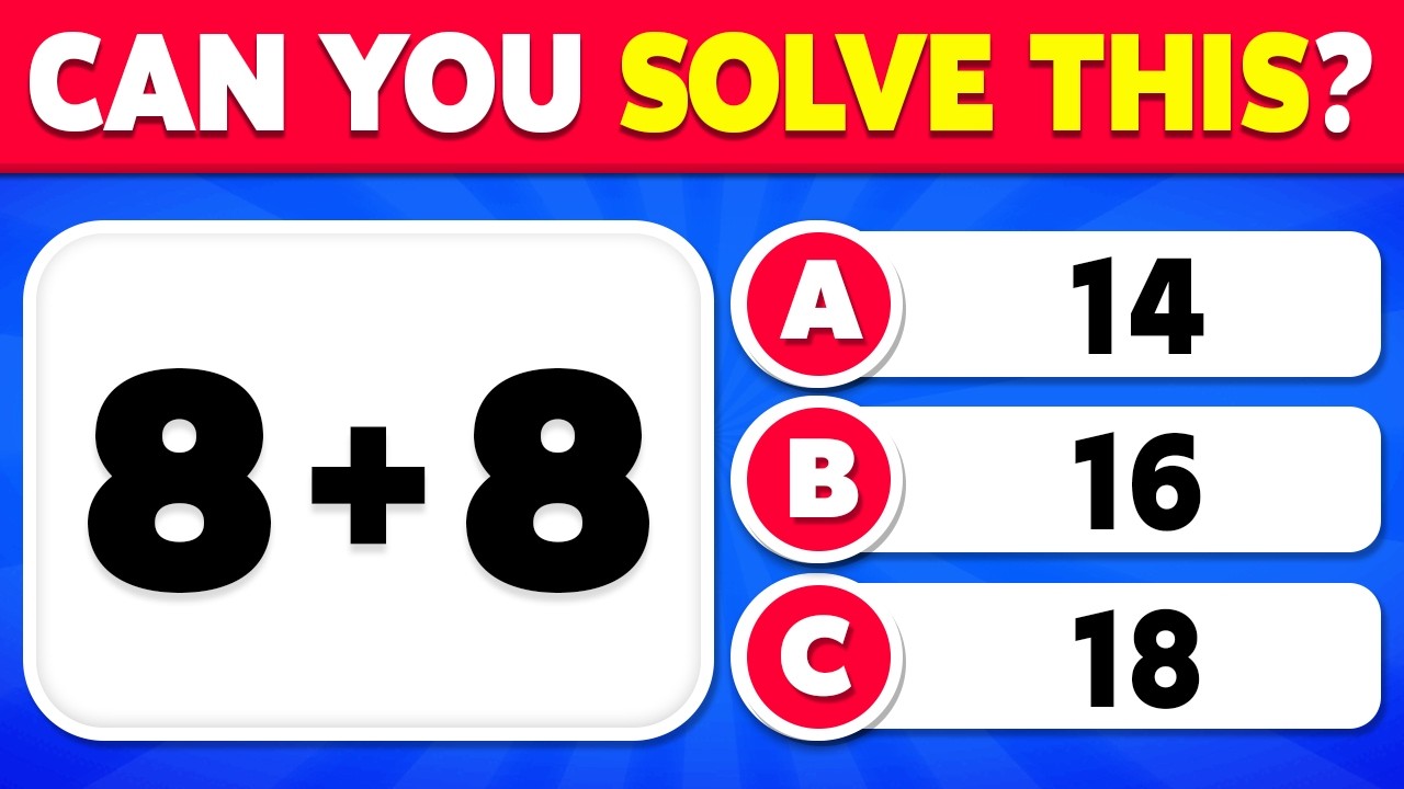 Can You Pass This Maths Quiz? | Ultimate Math Quiz Challenge! ➗🤓✖️