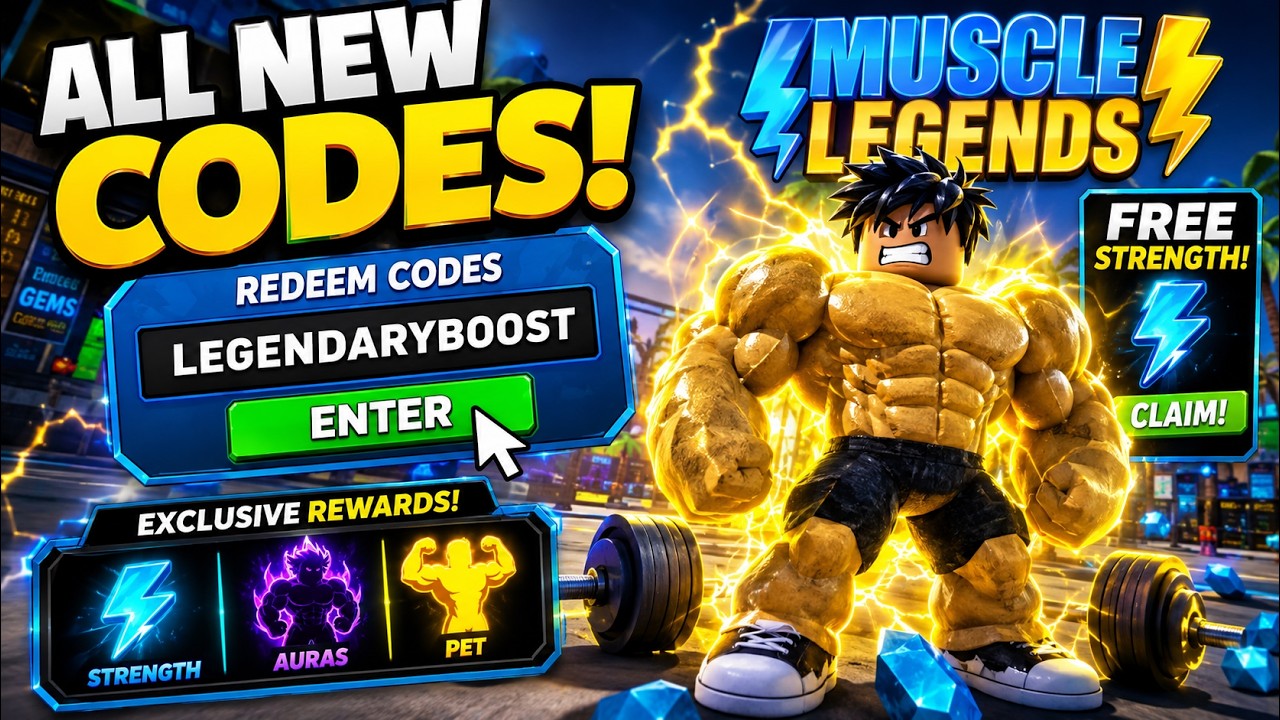 ALL NEW WORKING CODES For Muscle Legends August 2026 | Roblox Muscle Legends Codes 2026