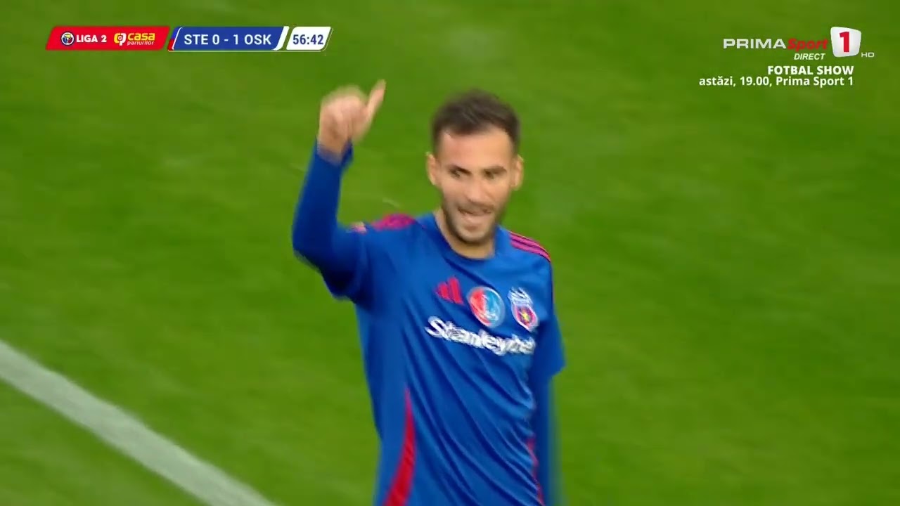 REZUMAT Liga 2: Steaua - Sepsi 2-1. Victorie în prelungiri pentru stelişti