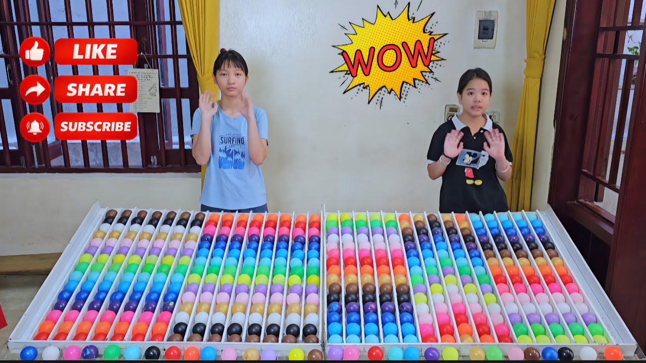 🧠👍⭐ Color Sorting Ball Game: Family game that helps develop thinking and motor skills ☆ level 08