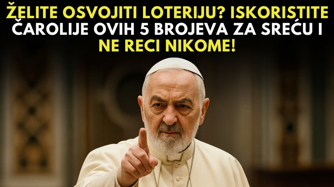 Padre Pio: Čarolija ovih 5 brojeva može promijeniti va&scaron;u sreću i osvojiti mnogo novca na lutriji!