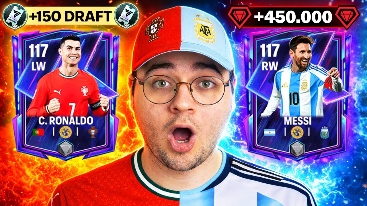 TARİHİ 450.000 BİN CEVHER 117 RONALDO 117 MESSI 😱 4 TANE ÇIKTI HAVUZ A REKOR PAKET AÇILIMI FC Mobile