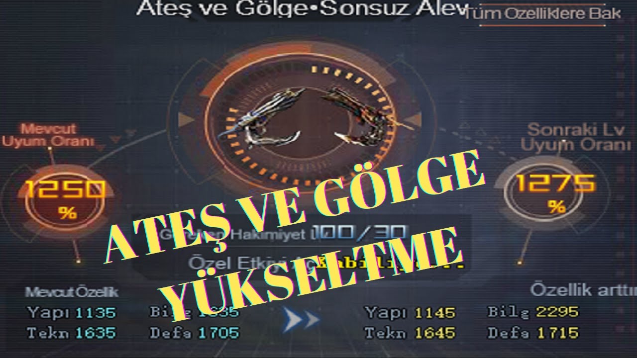Ateş ve Gölge Yükseltme uyum - Battle Teams