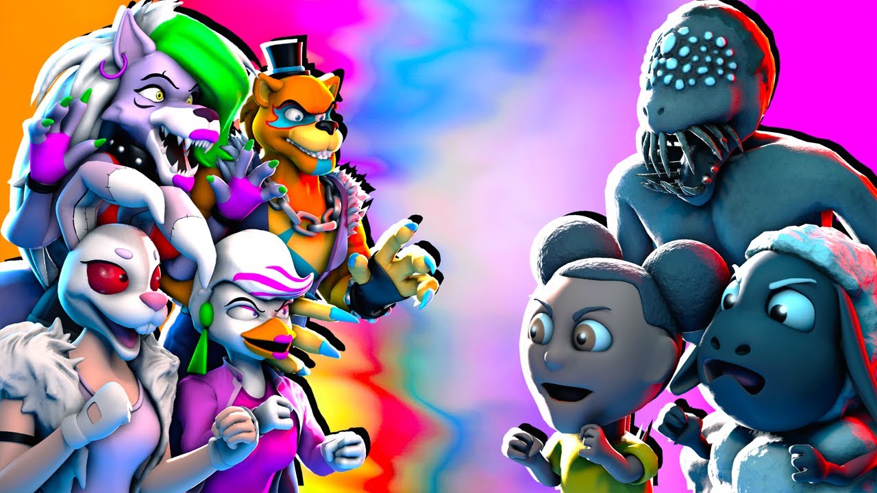 [SFM FNaF] Security Breach Fury's Rage vs Amanda The Adventurer Characters