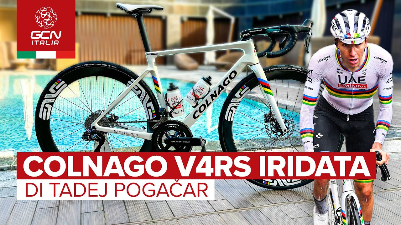 La Colnago V4rs del campione del mondo Tadej Pogǎcar | Biciclette dei Professionisti