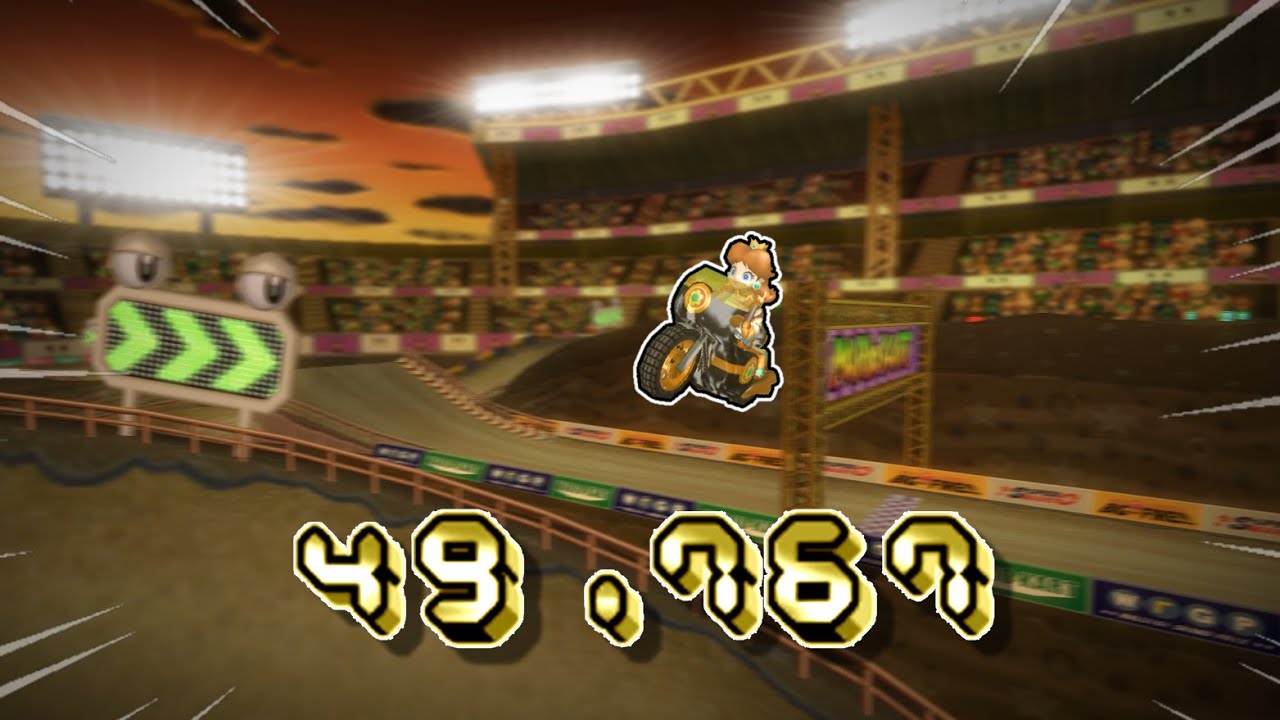 [MKWii TAS] GCN Waluigi Stadium (Glitch) - 49.767
