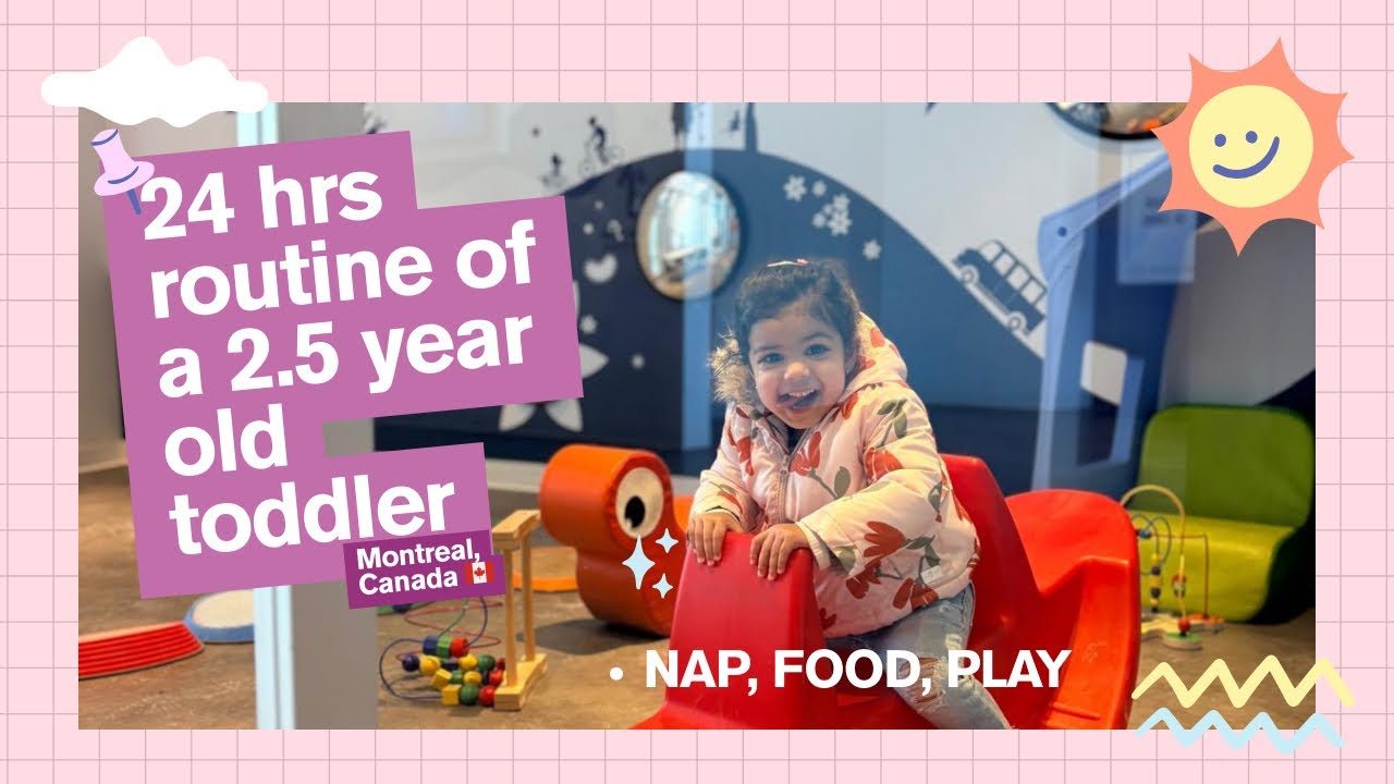 24hrs Realistic Routine of 2.5 year old #babyroutine #momlife #toddlers #canada #foryou #dailyvlog 