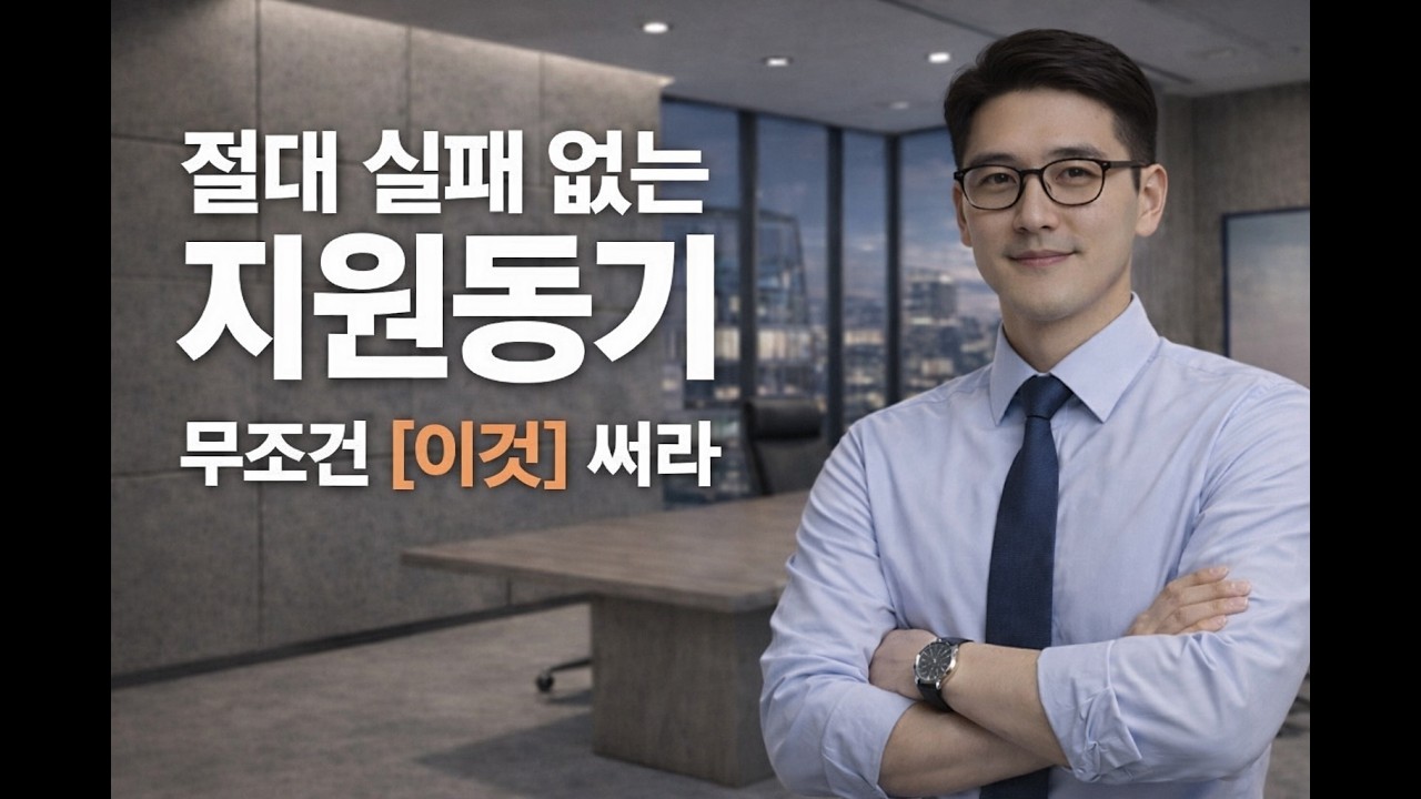 지원동기, 제발 회사 칭찬은 그만 하세요! (필승전략) l 자소서 면접 취준 취업준비