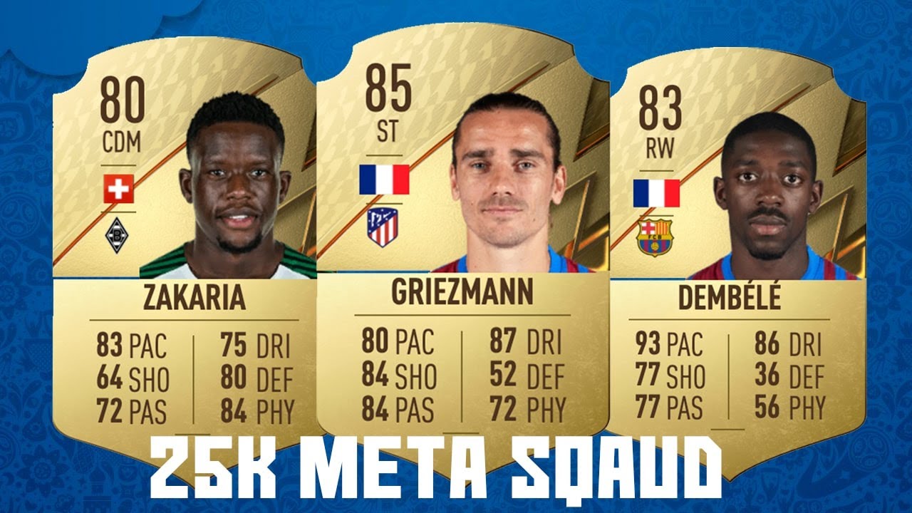 FIFA 22| The Most Overpowered 25k Meta Team | Squad builder