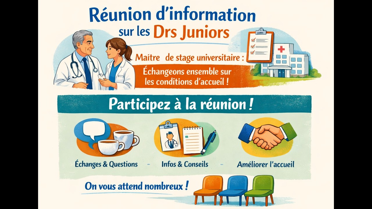 Drs Juniors - Rencontres et présentation de la 4ème année de médecine générale - CPTS OCTAV