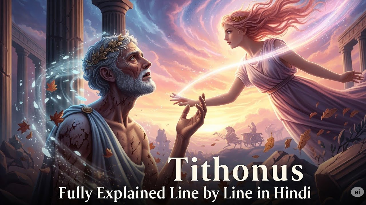 Tithonus by Tennyson fully explained line by line in Hindi by Sulekha Jadaun