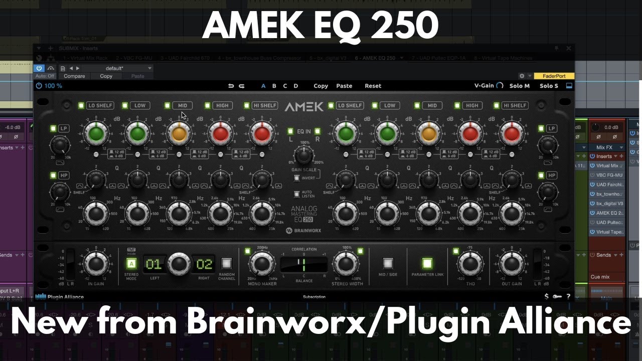 AMEK EQ 250 | New from Brainworx/Plugin Alliance